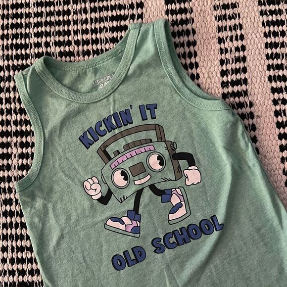 Garanimals Size 4T boys sleeveless tank top kickin it old school - Picture 3 of 5